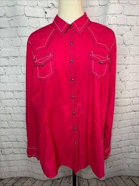 Ariat Western Snap Shirt Women’s XXL 100% Cotton Cowgirl